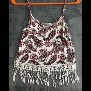 Tribal Crop Tank Top
